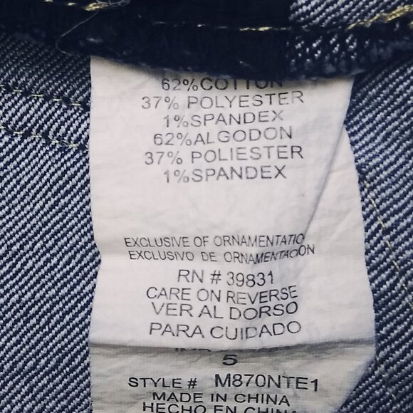 Sequin Hearts Low-Rise Jeans Size 5 - Picture 5 of 6